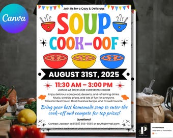 Editable Flyer Template, Chef Flyer, Private Chef, Community Event ...