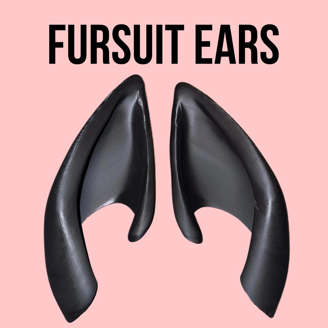3D Printed Canine Fursuit Ears | Lightweight Cosplay Accessory - Etsy