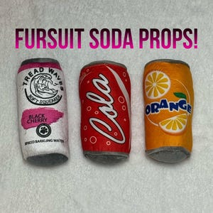 Soda Can Fursuit Prop / Plush Prop for Cosplay & Fursuits