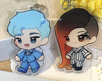 Big Bang G-Dragon T.O.P Kpop Keychain Charms