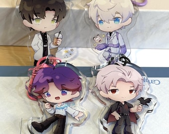 Love and Deepspace Acrylic Keychains | Xavier, Zayne, Rafayel, Sylus
