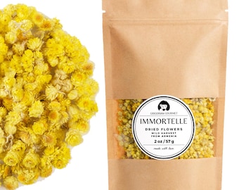 Immortelle (Helichrysum Pallasii) 2 OZ (57g) Loose Herbal Tea | Wild-Harvested from the Mountains of Armenia | Natural Detox