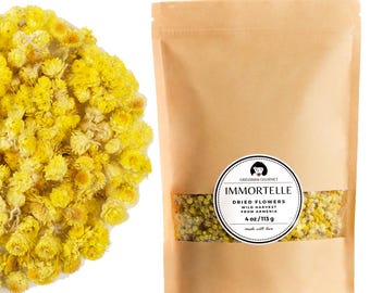 Immortelle (Helichrysum Pallasii) 4 OZ (113g) Loose Herbal Tea | Wild-Harvested from the Mountains of Armenia | Natural Detox