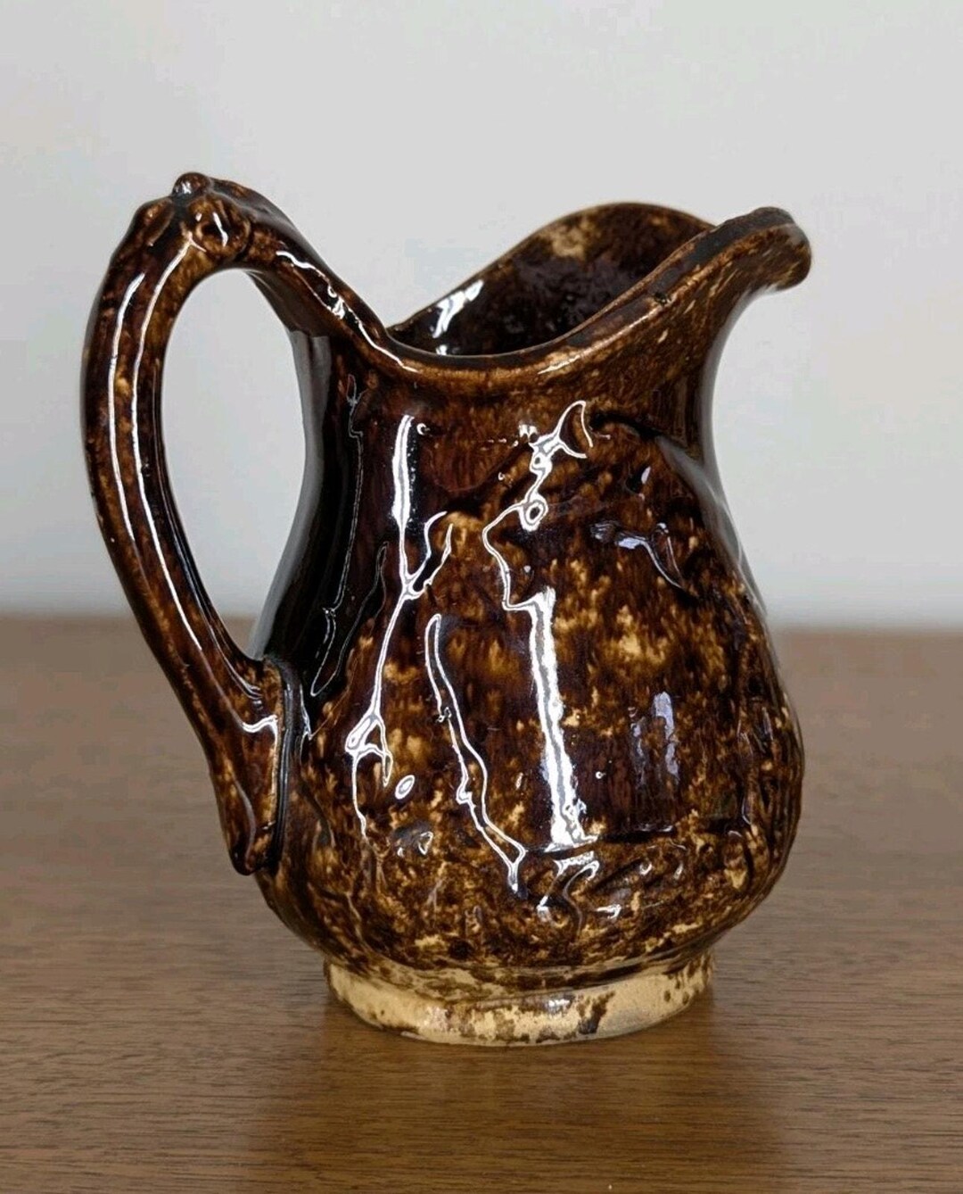 Rockingham Pottery Vintage Bennington Rockingham Yellowware Spongeware Stoneware Pottery ...