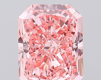 2,88 CT lebendiger rosa strahlender Diamant im Labor gewachsen | VS1 Klarheit lose Stein für Ring, Anhänger, oder kundenspezifische Schmuck.
