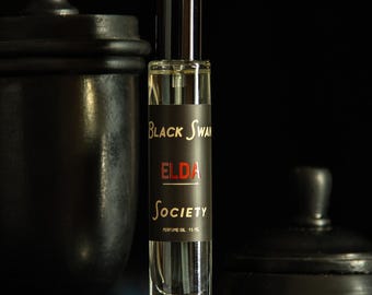ELDA Eau de Parfum | 15ml Floral Leather Perfume: Muguet & Lilac - Dark Feminine Scent