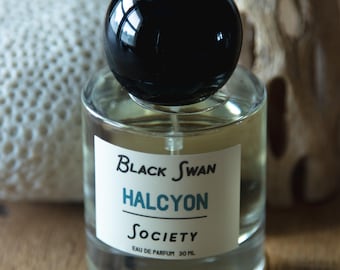 HALCYON Eau de Parfum | 30ml Beach Perfume: Coconut Salt Skin Musk, Niche Summer Fragrance