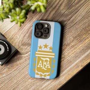 アルゼンチンの紋章入りスマホケース | サッカーAFAバッジ アルゼンチン国旗