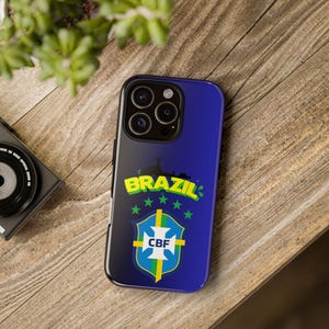 ブラジルCBFクレストサッカースマホケース｜耐衝撃iPhoneカバー