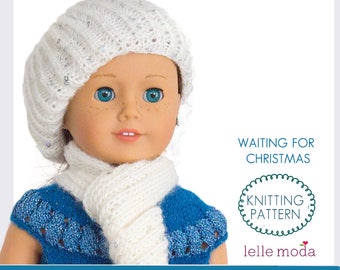 White Knit Scarf Accessories for 18 inch American Girl Doll Clothes
