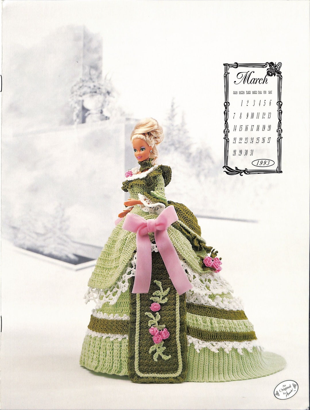 Annie s Calendar Bed Doll Society 1993 Collection miss March 1993