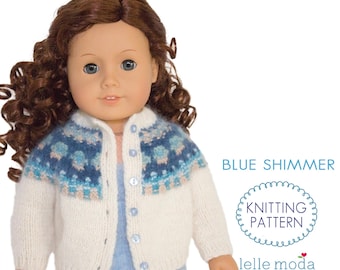 Bohus Cardigan Knitting Pattern for 18 inch Dolls