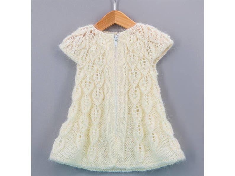 Lace Leaves Pattern Full Bodied 18 inch MSD BJD Doll Clothes Summer Dress Knitting Pattern for Saffi Doll by Meadow Dolls BJD Dress