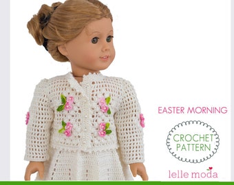 Crochet Doll Clothes Pattern: Skirt & Top Set for 18" Dolls (PDF Pattern)