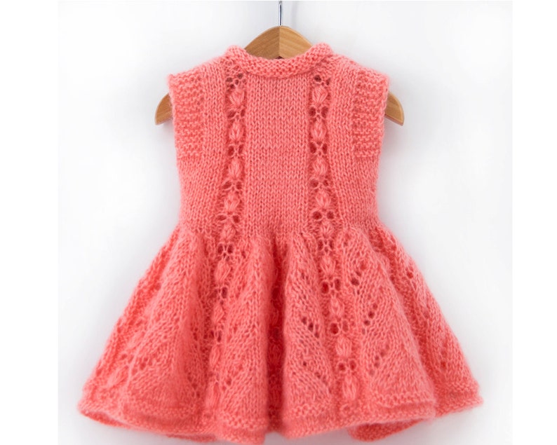 Doll Dress for 18 inch Doll Knitting Pattern-Lacy Dress For Girl Dolls-Summer Clothes for 8 inch Dolls-PDF File Download, image 4