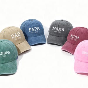 Gorra de béisbol bordada a medida, regalo familiar personalizado