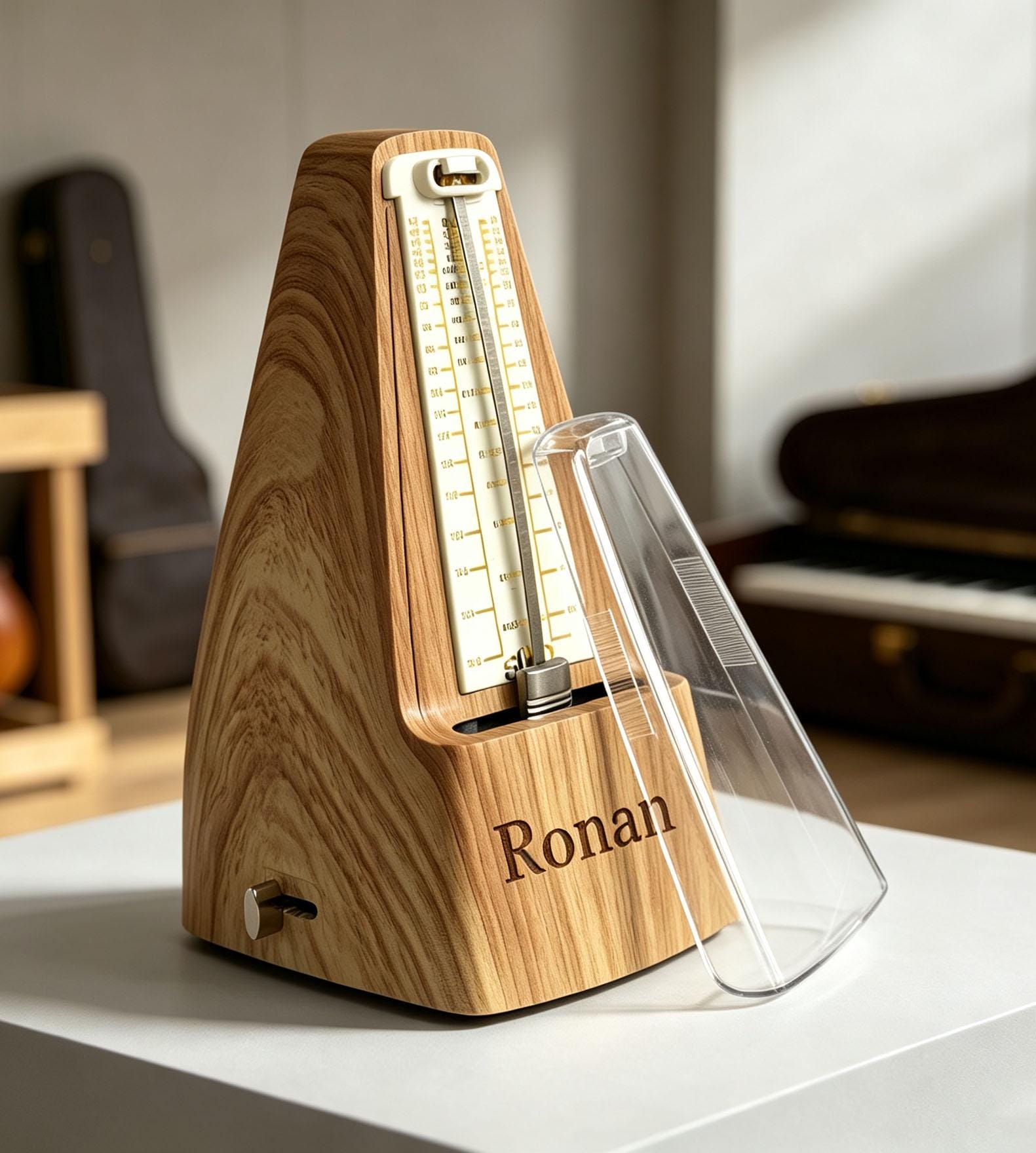 Vintage Wittner Mechanical Metronome, Wood Music Timer, Piano Guitar…