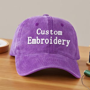 Custom Embroidered Cap/Personalized Embroidery Logo Baseball Hat/Bachelorette hats/Custom Caps/Sorority Hat/Unisex Baseball Cap/Text Hat