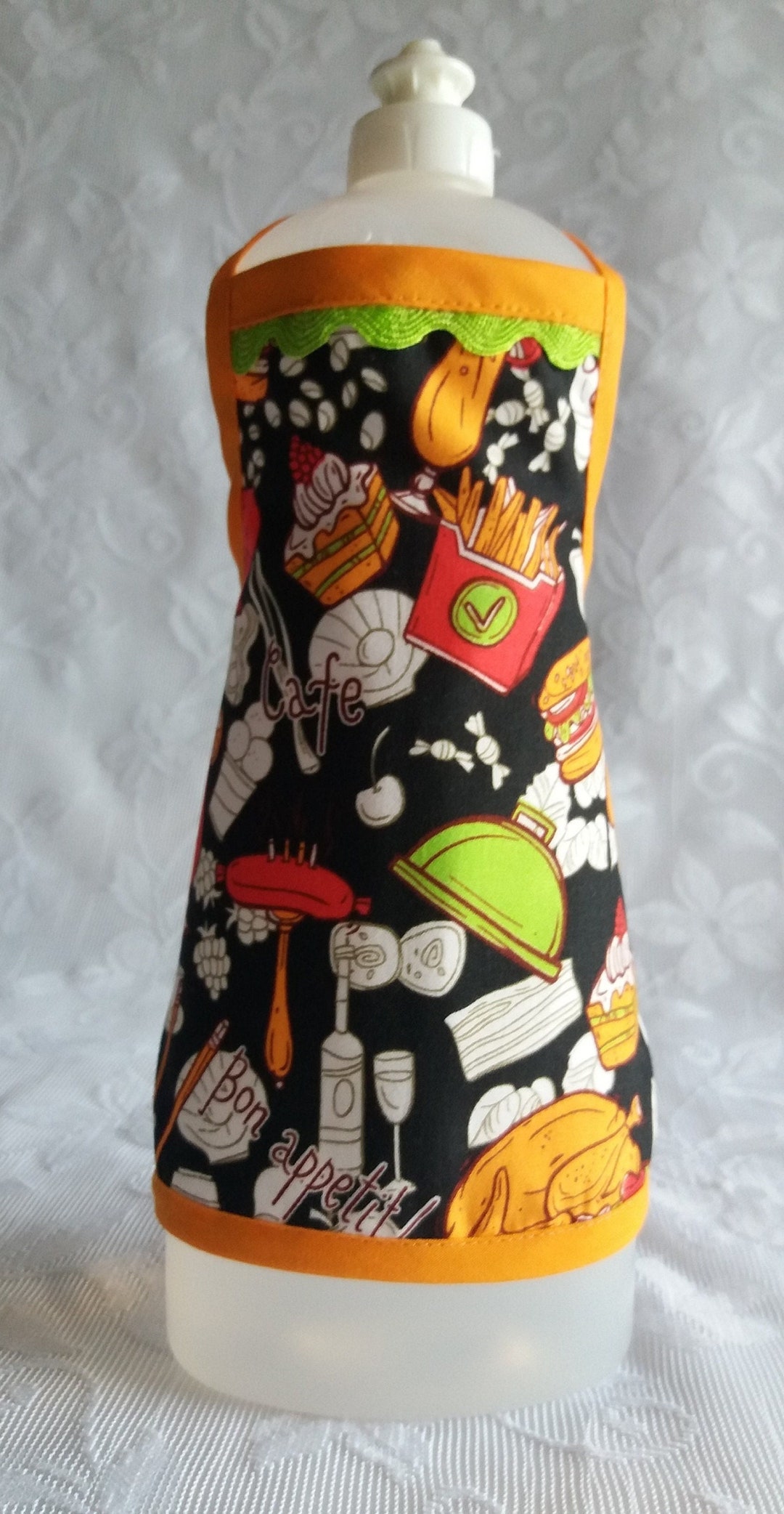 Dish Soap Bottle Apron, Dish Soap Bottle Dress, Retro Diners Food