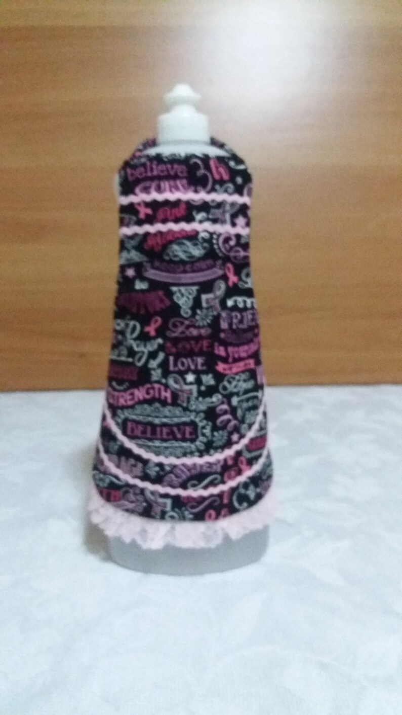 Dish Soap Aprons Dish SoapBottle Apron Cancer Awareness Apron Pink Ribbon Aprons Pink Ribbon Apron Retro Style Bottle Apron
