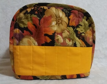 2 Slice Toaster Cover, Yellow Toaster Covers, Thanksgiving Bountiful Harvest Appliance Dust Cover, Small Appliance Dust Cover, Fall Foliage