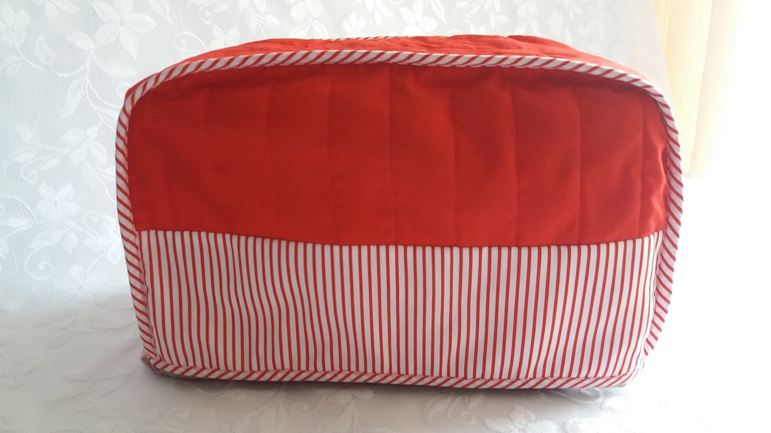 4 Slice Toaster Cover Red, Red and White Toaster Cover 4 Slice, Toaster