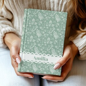 Toile Personalized Journal Customized Coquette Vintage Notebook for women Custom Journal Bridesmaid Proposal Wedding Bridal Party Gift