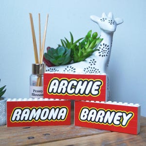 Original LEGO Brick custom printed with any name.