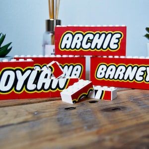 Original LEGO Brick custom printed with any name. image 3