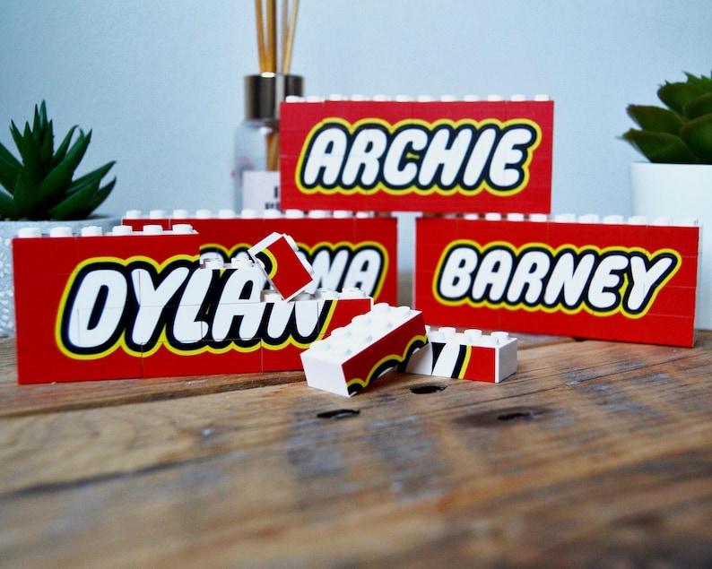 Original LEGO Brick custom printed with any name. image 3