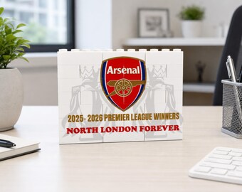 Arsenal premier league champions LEGO Brick Print – 2026 champions crest