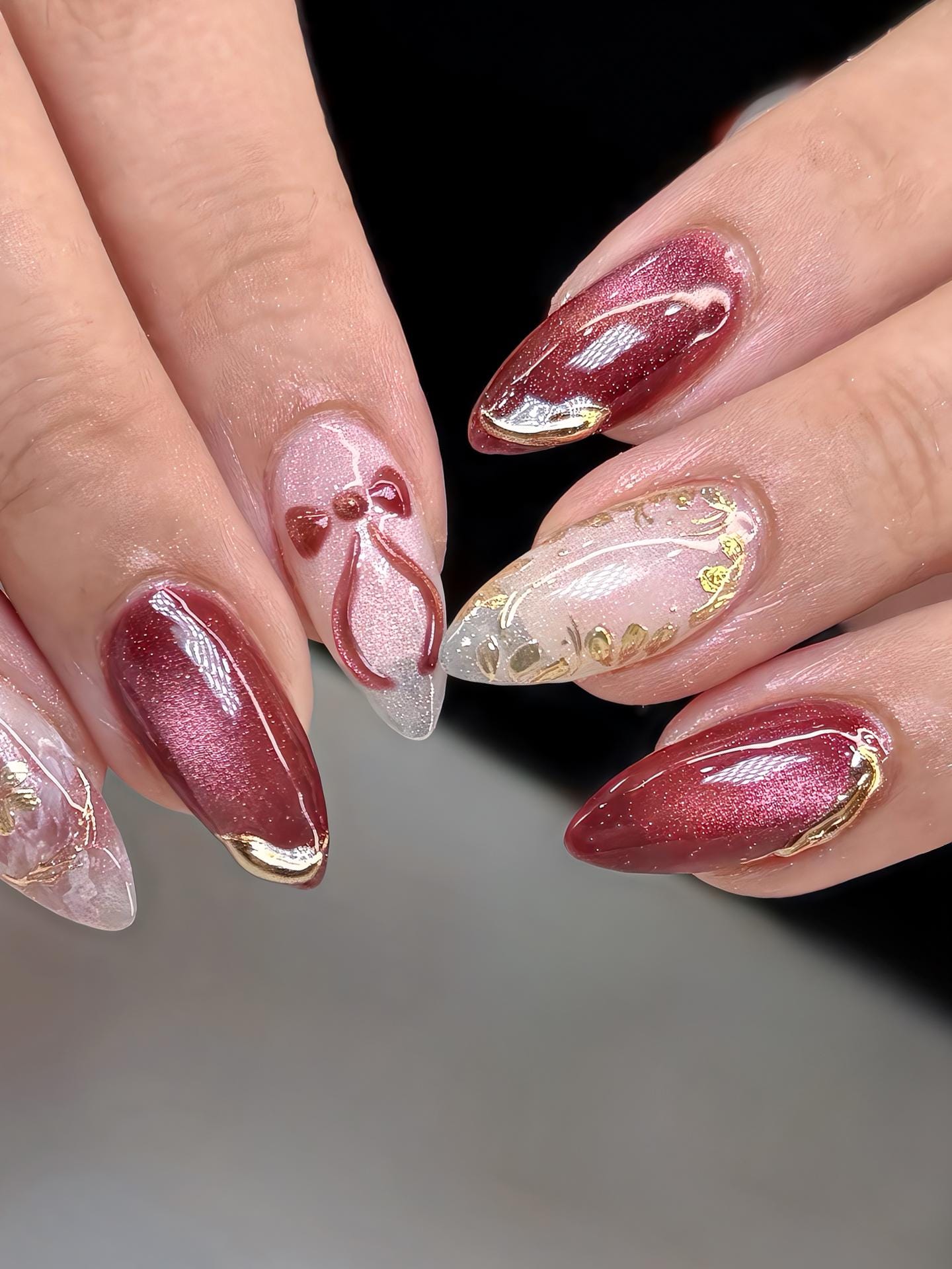 wedding nails for burgundy dress 18 Luxury Nail Ideas to Complete Your LookDown to the Fingertips How to Choose Nail Polish