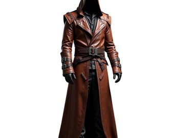 Abrigo Con Capucha Medieval Para Hombre - Estilo Cosplay, De Algodón Y Poliéster, Para Halloween Y Fiestas
