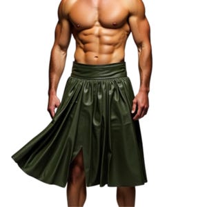 Modern Men&#39;s Fashion Skirt with Pleats and Comfortable Fit - Stylish and Versatile Men&#39;s Pleated Skirt