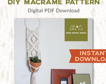 Macrame Plant Hanger PDF Pattern (Digital Download)
