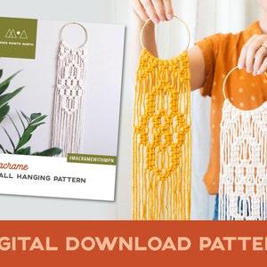 Digital PDF Pattern | Macrame Wall Hanging Pattern