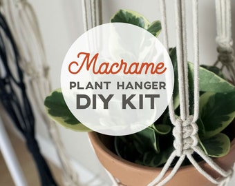 Macrame Plant Hanger Kit | DIY Pattern