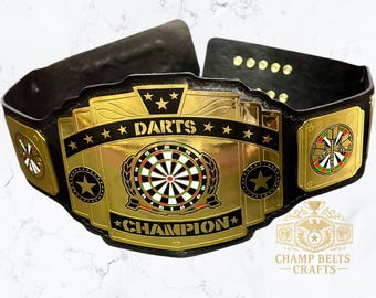 Custom Dart Championship Belt: Personalized Tournament Trophy