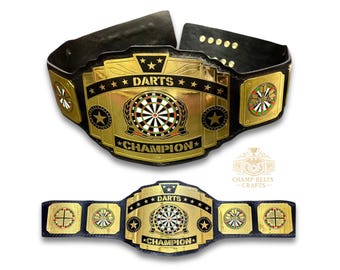 Custom Dart Championship Belt: Personalized Tournament Trophy
