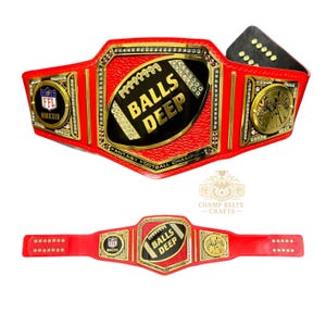 Custom Fantasy Football Championship Belt: Personalized FFL Trophy