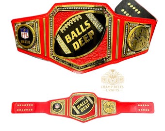 Custom Fantasy Football Championship Belt: Personalized FFL Trophy
