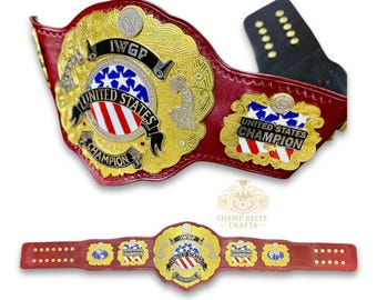 Replicariem IWGP United States Championship: rood NJPW-leer, volledige maat