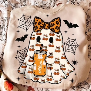 Halloween Ghost Energy Drink Can PNG, Spooky Alain Cans Png, Ghost Alani Png, Fall Pumpkin Skull Ghost Soda Sublimation, Cute Halloween PNG