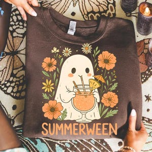 Ghost Summer Halloween png, Funny summer Halloween Png,Vintage Summer png, Halloween cocktail summer png, summer Shirt png, Retro