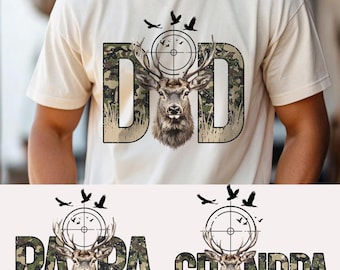 Hertenjacht Camo Dad Bundle Png, Vintage Deer Hunting Design, Vaderdag Png Sublimatie, Deer Hunter Png, Camo Deer Dad Opa Papa Png