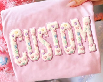 Custom Valentine Love Png, Faux Yarn Valentine Png, Latch Hook Yarn Heart, Coquette Sublimation, Faux Embroidery Valentine, Cute Valentine