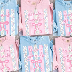 Striped Floral Summer School PNG Bundle, Smiley Face Pre-k 1st/2nd/3rd/4th Grade Png, Floral Kindergarten Neon School, Summer Break Png
