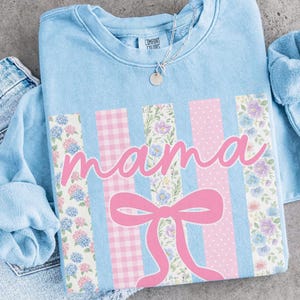 Zestaw z kwiatowymi motywami PNG w paski dla mamy, Preppy Mama PNG, Everyday PNG, Religious PNG, Grandmillennial PNG, Coquette Boho Floral PNG, Girly PNG zdjęcie 7