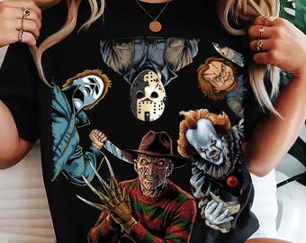 Retro Halloween Png, Halloween Characters Png, Halloween 2025 Png,Halloween Png, Horror Movie Png, Scary Movie Png, Digital File Sublimation