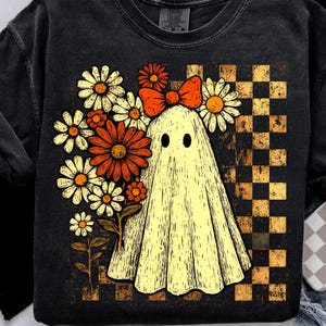 Halloween Fall Ghost Png, Girly Pumpkin Png, Boho Floral Fall Png, Halloween Png, Autumn Vibes Png, Spooky Season Png, Trending png